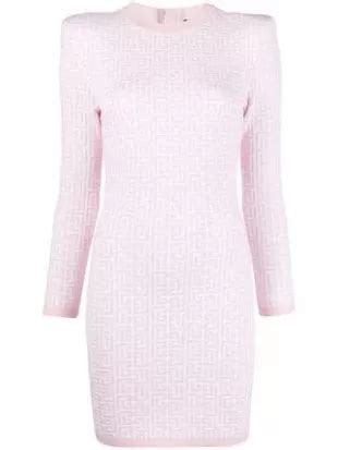 Monogram Jacquard Knit Dress 